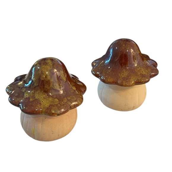 Vintage Mid Century Modern Ceramic Mushroom Sculptures - Set of 2 - Picture 7 of 11